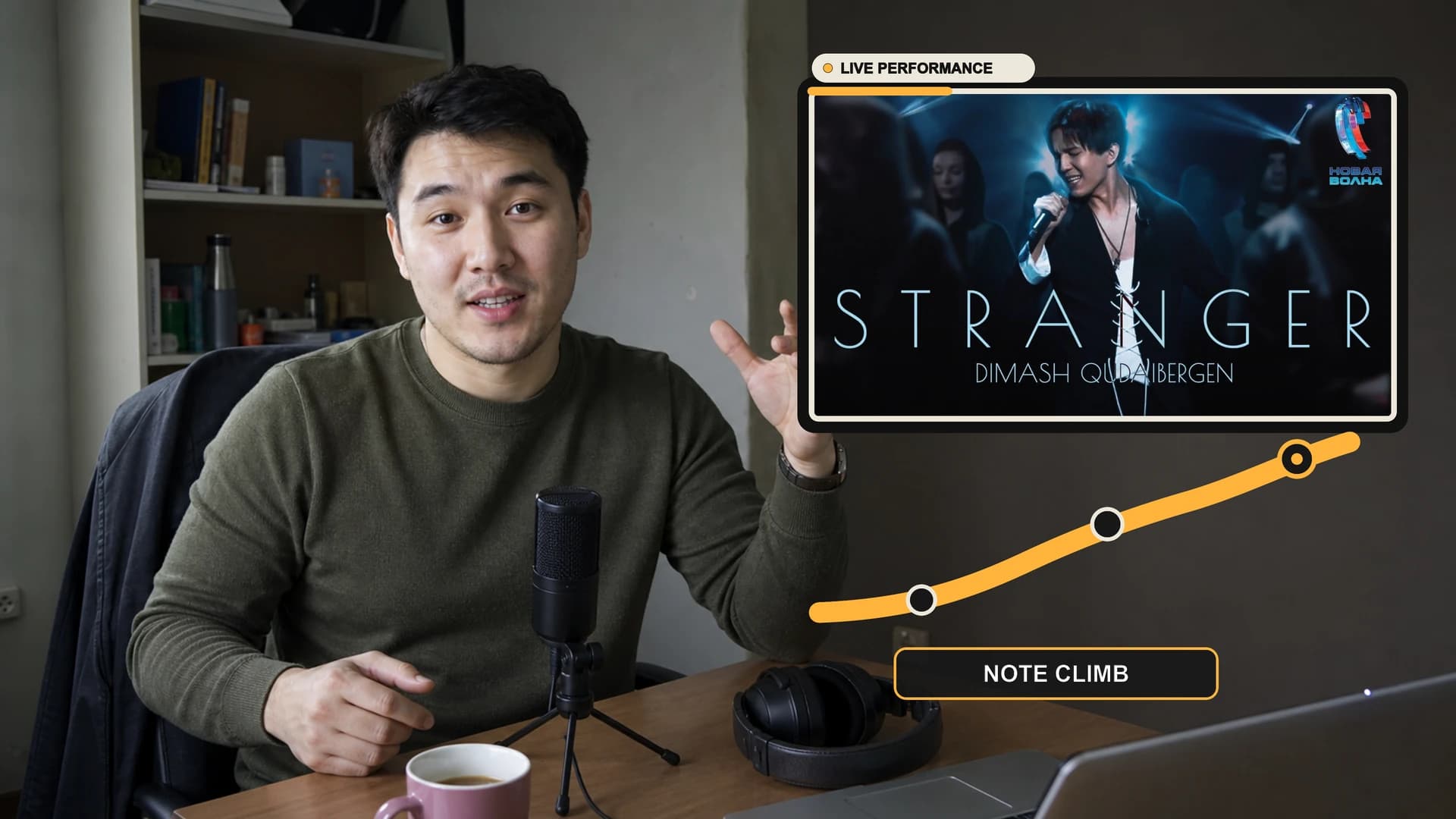 声乐 Reaction 创作者在录音室中解析一段现场演唱