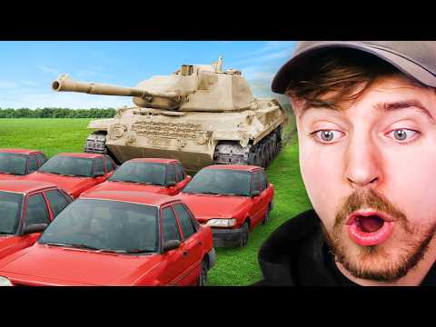 Video thumbnail: 1 Tank vs 10 Cars!