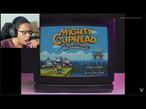 Thumbnail for Mighty Cuphead Adventure World Premiere Trailer REACTION