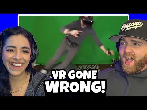 Thumbnail for 12 MINUTES OF VR FAILS / WIPEOUTS! | THIS IS PURE COMEDY GOLD! | HOW DO THESE THINGS EXIST?!