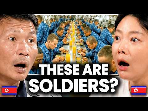 Video thumbnail: North Korean Navy Veterans can't believe US Aircraft Carrier Food
