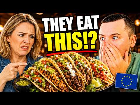 Video thumbnail: Europeans HATE American Tacos… Then They Try Them!