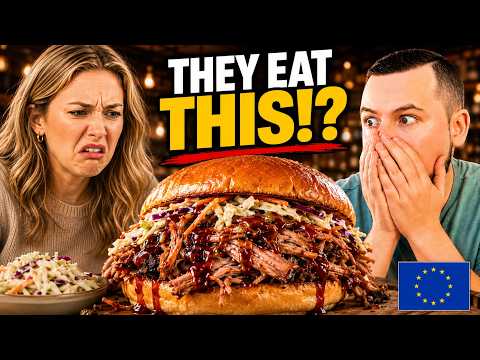 Video thumbnail: Europeans Think Pulled Pork Looks Disgusting… Then They Try It!