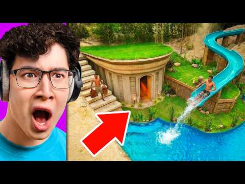 Thumbnail for Reacting to INSANE 100 Days Modern Underground Hut (Satisfying)