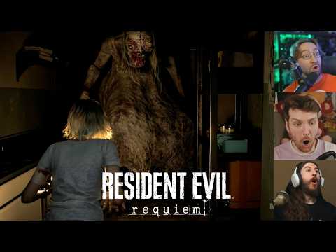Video thumbnail: Streamers REACT To The First Monster Chase In Resident Evil Requiem