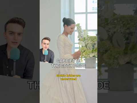 Thumbnail for A DARK & STORMY WEDDING DRESS #fashion #wedding #gabriette