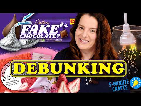 Thumbnail for Is your chocolate fake? Debunking 5 minute crafts & freeze drying water