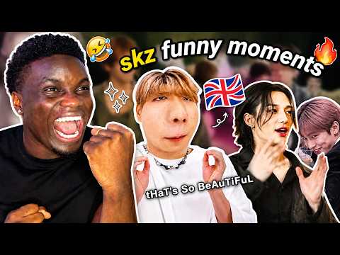 Video thumbnail: STRAY KIDS GOT ME DYING 😭😂 | STRAY KIDS SPEAKING ENGLISH FUNNY MOMENTS REACTION