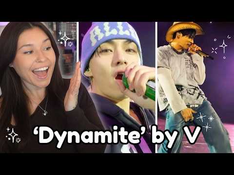 Video thumbnail: V IS A PRO CAMERAMAN! REACTING TO BTS 'DYNAMITE' BY V!