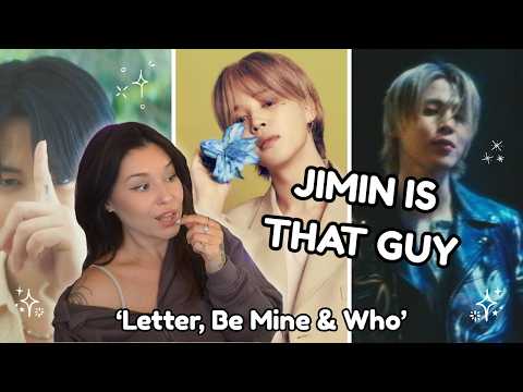 Video thumbnail: JIMIN IS HIM...FIRST TIME REACTION TO JIMIN'S MVs | WHO, BE MINE & LETTER (I Didn't Survive)