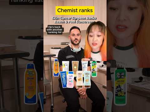 Thumbnail for Skin cancer surgeon ranks more sunscreen #duet #spf #sunscreen