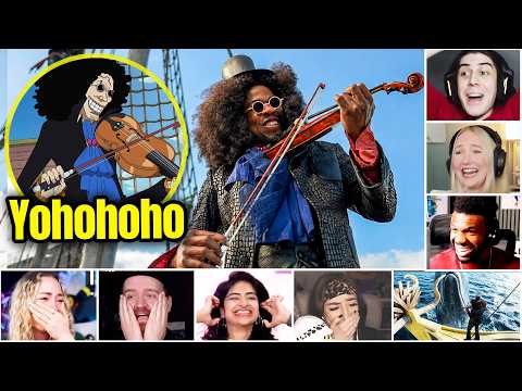 Video thumbnail: Reactors Reaction... First Time Seeing LIVE ACTION Brook & BABY LABOON On One Piece 2x2