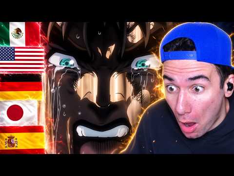Video thumbnail: JoJo's Bizarre Adventure In Different Languages (REACTION)