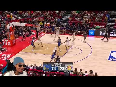 Thumbnail for Reacting To Lakers vs Warriors Full Game Highlights - July 18, 2026 | NBA Summer League Semis!