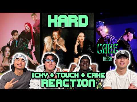 Video thumbnail: OUR FIRST TIME WATCHING KARD | Icky + Touch + Cake (Dance Practice)