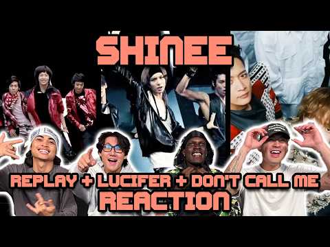 Video thumbnail: OUR FIRST TIME WATCHING SHINEE | Replay + Lucifer + Don't Call Me