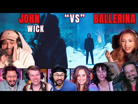 Video thumbnail: "TOP 'JOHN WICK VS BALLERINA' REACTIONS! BALLERINA (2025) FIGHT SCENE! MOVIE REACTION MASHUP!"