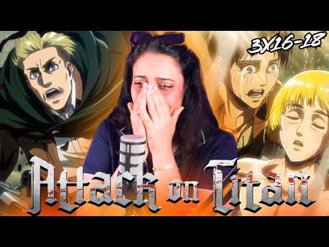 Video thumbnail: THIS Is Why Attack on Titan Is A Masterpiece ...😭| First Anime Reaction | S3 Episodes 16-17-18