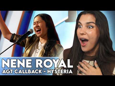 Video thumbnail: SHE KEEPS GETTING BETTER!!! First Time Reaction to Nene Royal - Hysteria | AGT JUDGES CALLBACK
