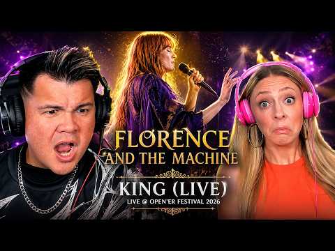 Video thumbnail: Reaction to Florence and the Machine - King - Open’er Festival 2026 | THE WOLF HUNTERZ Jon and Dolly