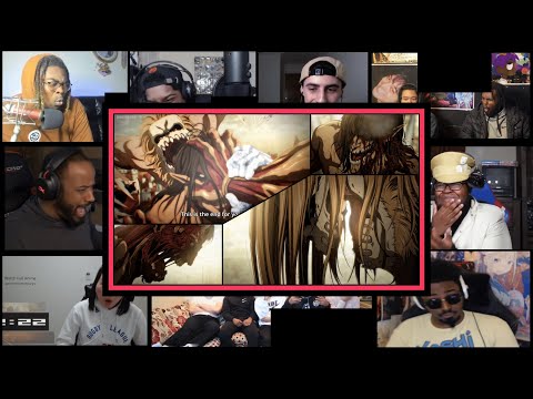 Video thumbnail: 🔥☠️Eren Vs Reiner And Porco☠️🔥 || Attack On Titan Season 4 Part 2 Ep 17 || Reaction Mashup