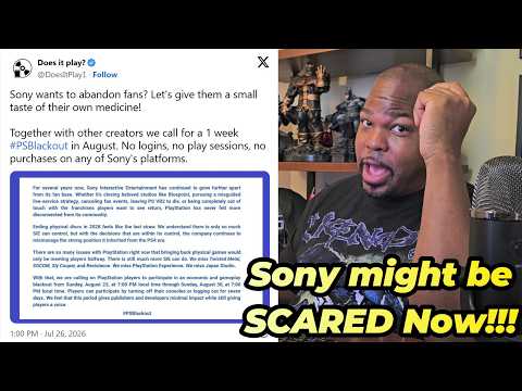 Thumbnail for Gamers Propose a 7-Day Playstation BLACKOUT to FIGHT BACK against Sony Ending Physical Games!