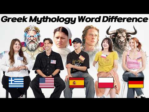 Video thumbnail: Greek Mythology Pronunciation Difference Between 5 Countries | The Odyssey, Troy, Mythical Creatures