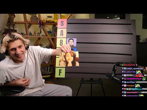 Video thumbnail: xQc gives Pokimane a D Rating on his streamer tierlist...