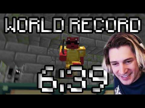 Thumbnail for xQc Reacts to NEW MINECRAFT WORLD RECORD 6:39