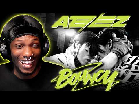 Video thumbnail: K-POP HATERS FIRST TIME HEARING ATEEZ! | ‘BOUNCY’ Reaction