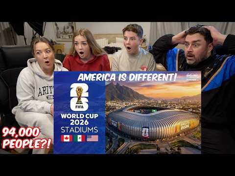 Thumbnail for New Zealand Family React to the 2026 FIFA World Cup Stadiums! (USA HAS THE BIGGEST?!)